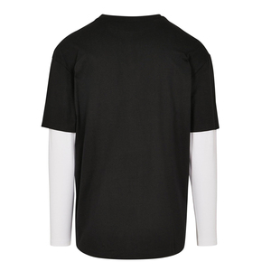 Fabrication de t-shirts streetwear à manches longues surdimensionnés à double couche respirants en coton 100% avec logo personnalisé unisexe - Product Image 5