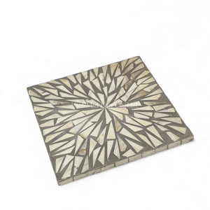 <b>Square</b> Mother of Pearl <b>Placemat</b> Crafted from Natural Shell for Everyday Home Dining From Vietnam - Product Image 5