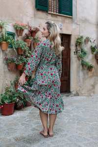 Vestido de Algodón Hecho a Mano Roselani, Algodón Puro, Moda Ética, Ropa de Verano - Product Image 2