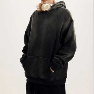 Sweats à capuche pour hommes de haute qualité personnalisés DTG Print Graphic Boxy Fit Heavyweight French Terry Acid Washed Zip up - Product Image 1