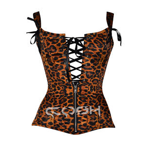 Top Corset con Estampado de Leopardo, Cierre Frontal y Detalle de Cordones - Product Image 4
