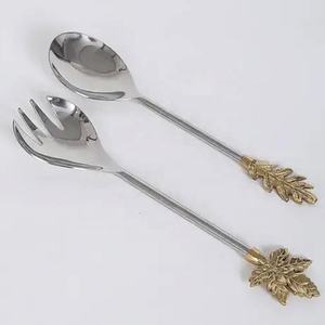 Mango de resina blanca de acero inoxidable, diseño de estilo occidental hecho a mano, vajilla, utensilios, juego de cubiertos - Product Image 2