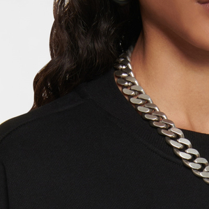 Top corto de algodón 100% de marca, sudaderas con capucha para gimnasio para mujer, ropa de calle informal con hombros caídos, Sudadera con capucha estampada de gran tamaño para niñas - Product Image 5