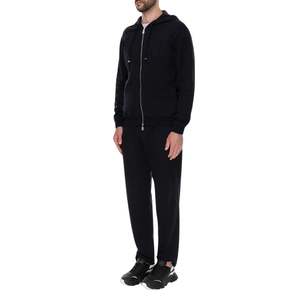 Survêtement 2 pièces d'hiver respirant zippé pour hommes, marque privée personnalisée, vêtements de sport d'hiver, ensemble de jogging à capuche pour adultes - Product Image 3