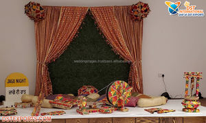 Decoración de entrada de boda Punjabi con hito Punjabi Touch Función de boda accesorios de fibra hito personalizado para entrada de boda - Product Image 3