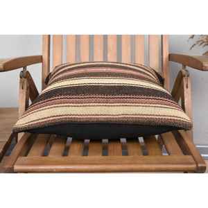 Almohada Kilim de lana marrón de 18x18 pulgadas, cojín estampado esponjoso de lujo, pluma tejida con estampado cuadrado Vintage para ropa de cama, Navidad - Product Image 5