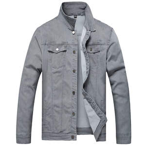 Chaqueta Vaquera de Lona para Hombre, Estilo Urbano, Algodón de Alta Calidad, Impresión de Logotipo Personalizado, Elegante y Cómoda - Product Image 4