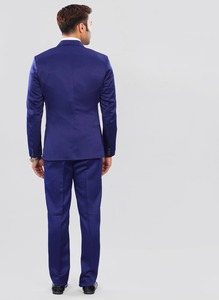 Costume formel pour homme de qualité supérieure, bleu, 5 pièces, pour mariages, bals et événements professionnels, disponible à un prix abordable - Product Image 4