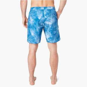 UPF 50 + Hombres 2025 Protección solar Boardshorts Casual Lona Cordón Bañadores con decoración vintage Patrón sólido - Product Image 5
