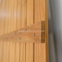 Paravent vertical pliable en teck moderne, design élégant, pour salon, hôtels, intérieur/extérieur, séparateur de pièce pour plus d'intimité