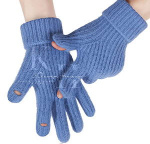 ถุงมือถักนิตติ้งสำหรับทั้งชายและหญิงสำหรับใช้ในชีวิตประจำวันพร้อมหน้าจอสัมผัสโลโก้ที่กำหนดได้เอง - Product Image 3