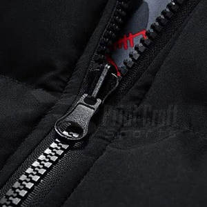 Chaqueta de Invierno Ajustada para Hombre de Alta Calidad, con Logotipo Personalizado, Patrón de Letras, Estilo Urbano, Tela de Lona, Servicio OEM - Product Image 4