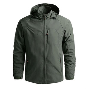 Veste de randonnée pour homme, imperméable, respirante, confortable, en tissu softshell avec fermeture éclair, pour l'hiver - Product Image 3