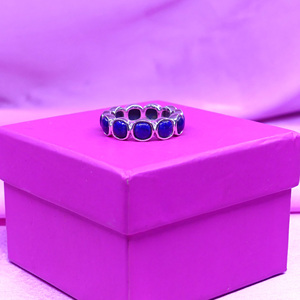 Desgaste de la boda Plata de Ley 925 Joyería plateada Lapise Lazulli Gemstone Mujeres Use Anillo - Product Image 5