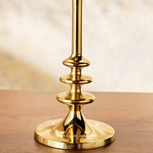 Bougeoir conique en aluminium Design à la mode pour la maison fête de noël décor de table bougeoirs en or Antique - Product Image 5