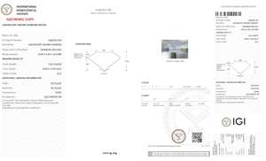 เพชรทรงมาร์ควิส 1 กะรัต สีฟ้าสดใส แบบแฟนซี ผลิตในห้องปฏิบัติการ ความสะอาดระดับ VS ได้รับการรับรองจาก IGI เพชรหลวมสำหรับทำเครื่องประดับ - Product Image 2