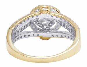 <b>925</b> <b>Silver</b> Iced Out Bridal Jewelry Elegant Engagement Style Moissanite Diamond Cluster Wedding <b>Ring</b> For Women - Product Image 5