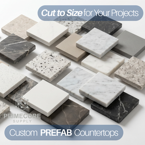 <b>Prime</b> Core Custom Kitchen Bathroom Vanity Tops Artificial Stone Eco-Friendly Non-Toxic Contemporary Carrara Calacata Hotel - Product Image 2