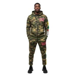 Ensemble de survêtements et sweats à capuche personnalisés de haute qualité, en molleton épais, style streetwear camouflage pour hommes - Product Image 1