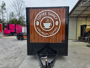 รถพ่วงขายอาหารธีมกาแฟขนาด 7' x 12' ใหม่ พร้อมอุปกรณ์ครบครัน พร้อมใช้งานทันที - Product Image 4