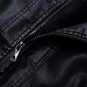 Veste en cuir de haute qualité tendance pour hommes, nouvelle mode personnalisée, logo sur le devant en toile, moto, vente en gros, peau de crocodile - Product Image 3