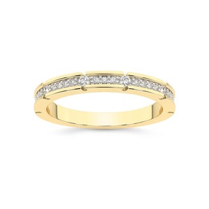 Anillo Clásico de Diamantes Cultivados en Laboratorio, 0.25 Ct Tw, Oro Sólido de 14K, Color FG, Claridad VS, 25 Diamantes, Joyería Elegante - Product Image 1