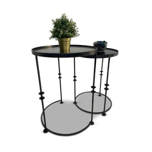Table basse écologique supérieure en aluminium doré moderne meilleure vente de meubles de salon avec table d'extrémité latérale - Product Image 5