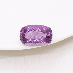 Pierre précieuse d'améthyste violette taille coussin naturelle 20 Cts | Pierre lâche 21x14MM pour la fabrication de bijoux | Pierre précieuse de clarté VVS de qualité AAA - Product Image 2