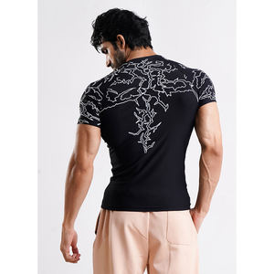 Confortable Top Qualité Hommes Fitness Formation Jogging Gym T-shirts Taille Personnalisée T-Shirt Chemise De Compression - Product Image 2