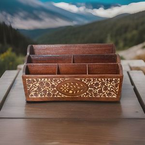 งานฝีมือไม้ทึบสำหรับตกแต่งบ้านของขวัญเครื่องประดับและกล่องเครื่องสำอางอเนกประสงค์สำหรับตกแต่งคริสต์มาส - Product Image 6