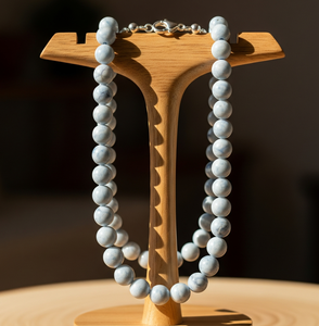 High Quality 18-Inch Silver 925 Necklace for Women Trendy Freshwater Fashion Hand Knotted Design Natural <b>Aquamarine</b> Stone Beads - Product Image 6