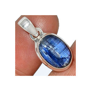 Venta al por mayor 925 plata esterlina azul cianita declaración colgantes hechos a mano piedras preciosas naturales joyería a precio a granel regalo para mujeres - Product Image 3