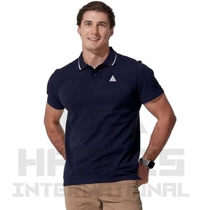 Polos de manga corta para hombre con logotipo personalizado de nuevo diseño, polos informales para hombre, polos de algodón - Product Image 3