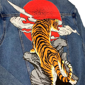 Chaqueta vaquera para hombre de precio bajo superventas, ropa informal al por mayor, chaqueta vaquera de algodón para hombre de alta calidad, servicio OEM - Product Image 4
