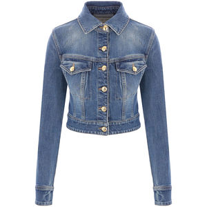 Nouveau à la mode col rabattu femmes veste coupe-vent 100% respirant matériel fait femmes denim veste de haute qualité - Product Image 6