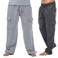Pantalon cargo de travail pour hommes grande taille 2025, coupe ample, style sportswear, avec cordon de serrage central, impression sérigraphique de logo personnalisé OEM, collection automne