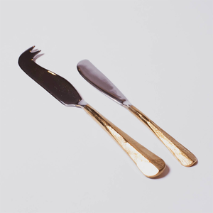 Cuchillo de mantequilla Juego de cuchillos de latón hechos a mano Mango de hojas Juego de cubiertos Artesanías Diseño superior Cuchillo de mantequilla de latón - Product Image 5
