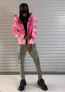 Vente en gros du fabricant Sweats à capuche imprimés 100% coton 3D épais Logo brodé Streetwear personnalisé Vêtements d'hiver à fermeture éclair intégrale - Product Image 6