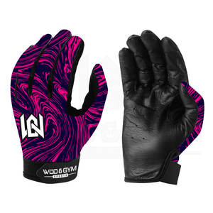 Gants unisexes croisés pour l'entraînement des doigts complets Mode décontractée Protection sublimée de la paume des mains Musculation Sécurité Fitness - Product Image 4