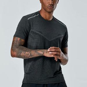 Camisetas Deportivas Transpirables con Logotipo Personalizado al por Mayor, Camisetas de Gimnasio 100% Algodón de Secado Rápido para Hombre - Product Image 4