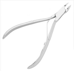 Pince à cuticules en acier inoxydable satiné Usine Offre Spéciale pince à cuticules en argent Outils de pédicure en acier inoxydable - Product Image 1