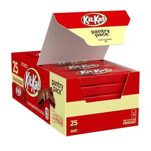 KIT KAT Barra de Chocolate con Leche, Tamaño Snack, Paquete Familiar, 12.25 oz (25 Piezas) - Product Image 1