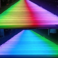 8 tubes LED par étui de vol 360 degrés à piles Tube LED Matrix Light avec contrôle Pixel Remote et Wifi Wireless App
