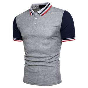 Polos de logotipo personalizado de alta calidad que son transpirables y elegantes, incluyendo mangas cortas, algodón original transpirable - Product Image 1