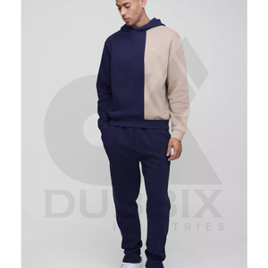 Ensemble de survêtements à manches longues de haute qualité pour hommes, vente en gros personnalisée et écologique pour la course à pied, sport, grandes tailles disponibles - Product Image 1