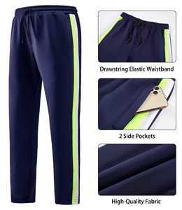 Trajes de chándal de algodón 100% ajustados personalizados para hombre, ropa deportiva de invierno transpirable con logotipo frontal impreso, conjunto de chándal de gimnasio - Product Image 3