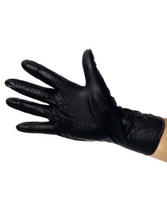 ถุงมือนิรภัยแบบใช้แล้วทิ้งเกรดทางการแพทย์ถุงมือตรวจไนไตรล์สีดำถุงมือยางฟรีใส่สบายป้องกันมือ - Product Image 5