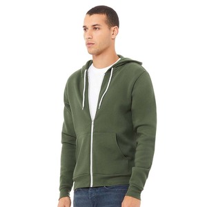 Sweat à capuche unisexe Bella Canvas en polaire polycoton à fermeture éclair intégrale - Product Image 2