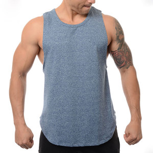 Men's V-Neck Tank Top for Gym Workouts Fashion Sportswear Shirt <b>Badge</b> Decoration Stringer Cotton Fitness Bodybuilding Clothing - Product Image 2