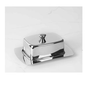 Porte-beurre en acier inoxydable de qualité supérieure avec couvercle transparent, accessoire de cuisine moderne pour le comptoir - Product Image 3